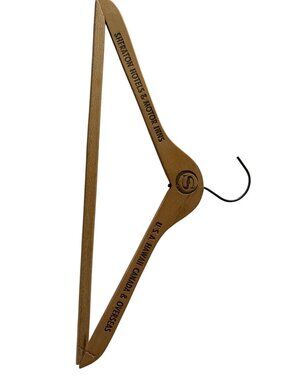Vintage Sheraton Hotels & Motor Inns Wooden Hanger With Metal Hook
